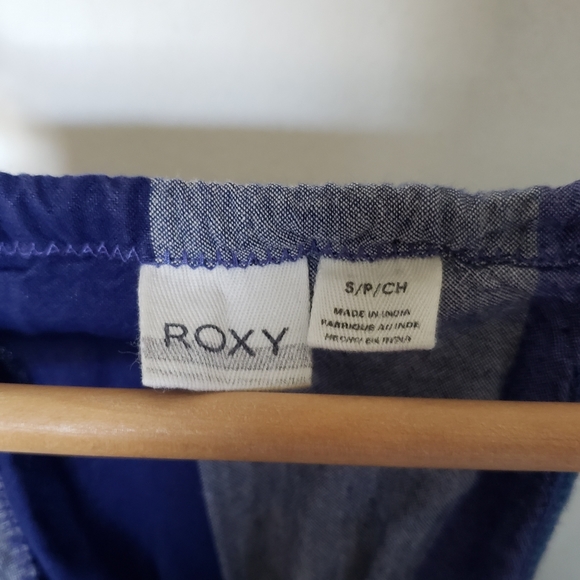 Roxy Chambray Striped Y2K Tank - Picture 2 of 3